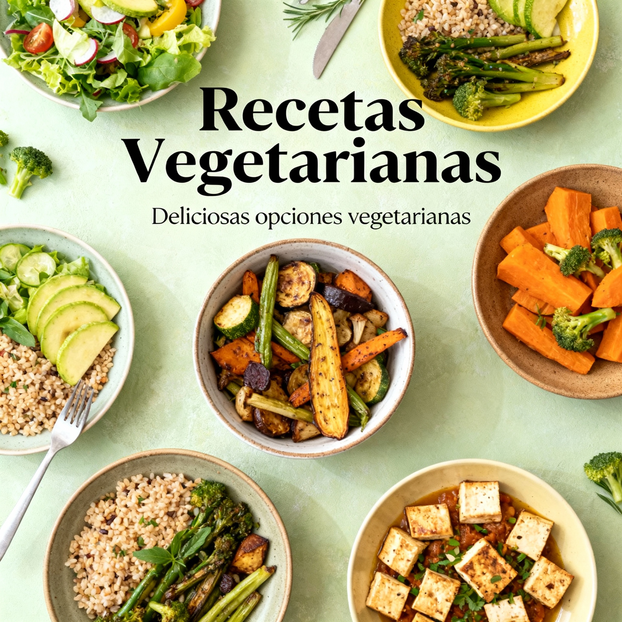 Recetas vegetarianas y veganas: platos principales, entrantes y desayunos