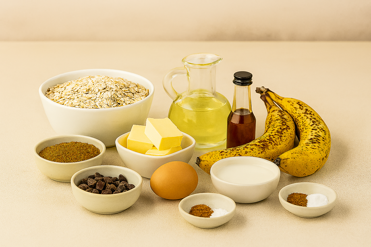 Ingredientes Galletas de Avena Caseras