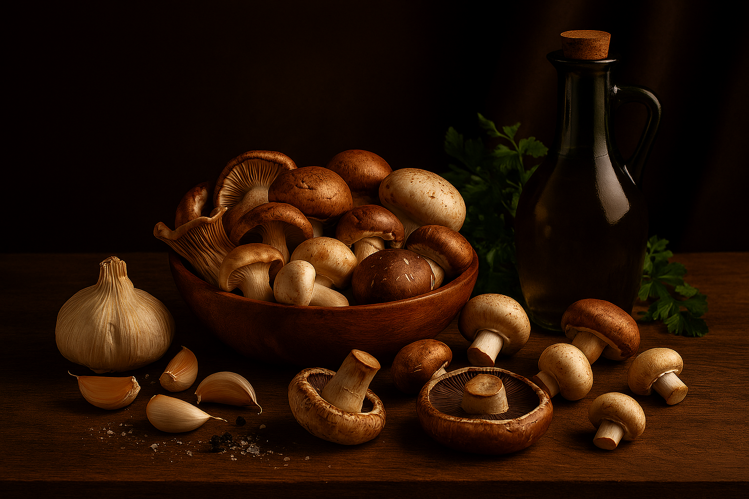 Ingredientes Setas Salteadas al Ajillo