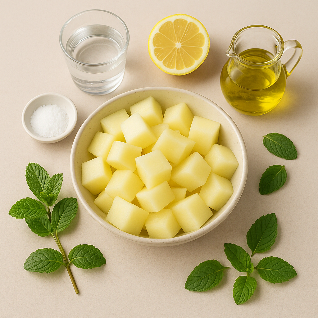 Ingredientes Sopa Fría de Melón y Menta