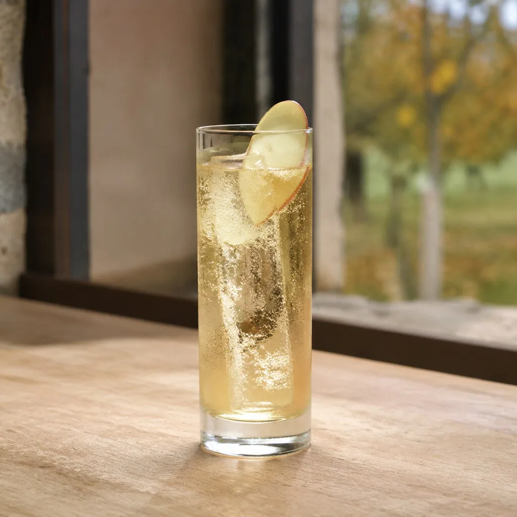 Calva-Cidre terminado con Calvados, sidra brut y manzana fina