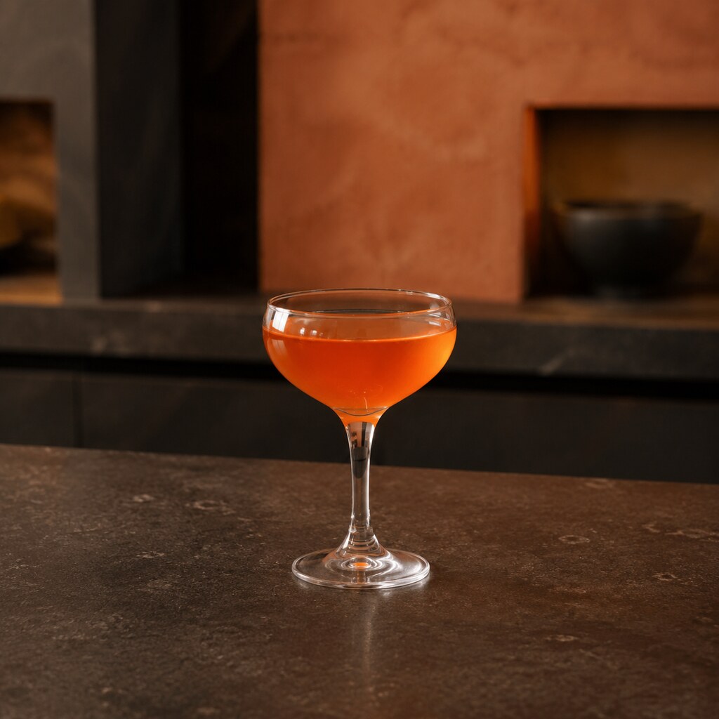 Naked and Famous anaranjado de mezcal, Chartreuse amarilla, Aperol y lima