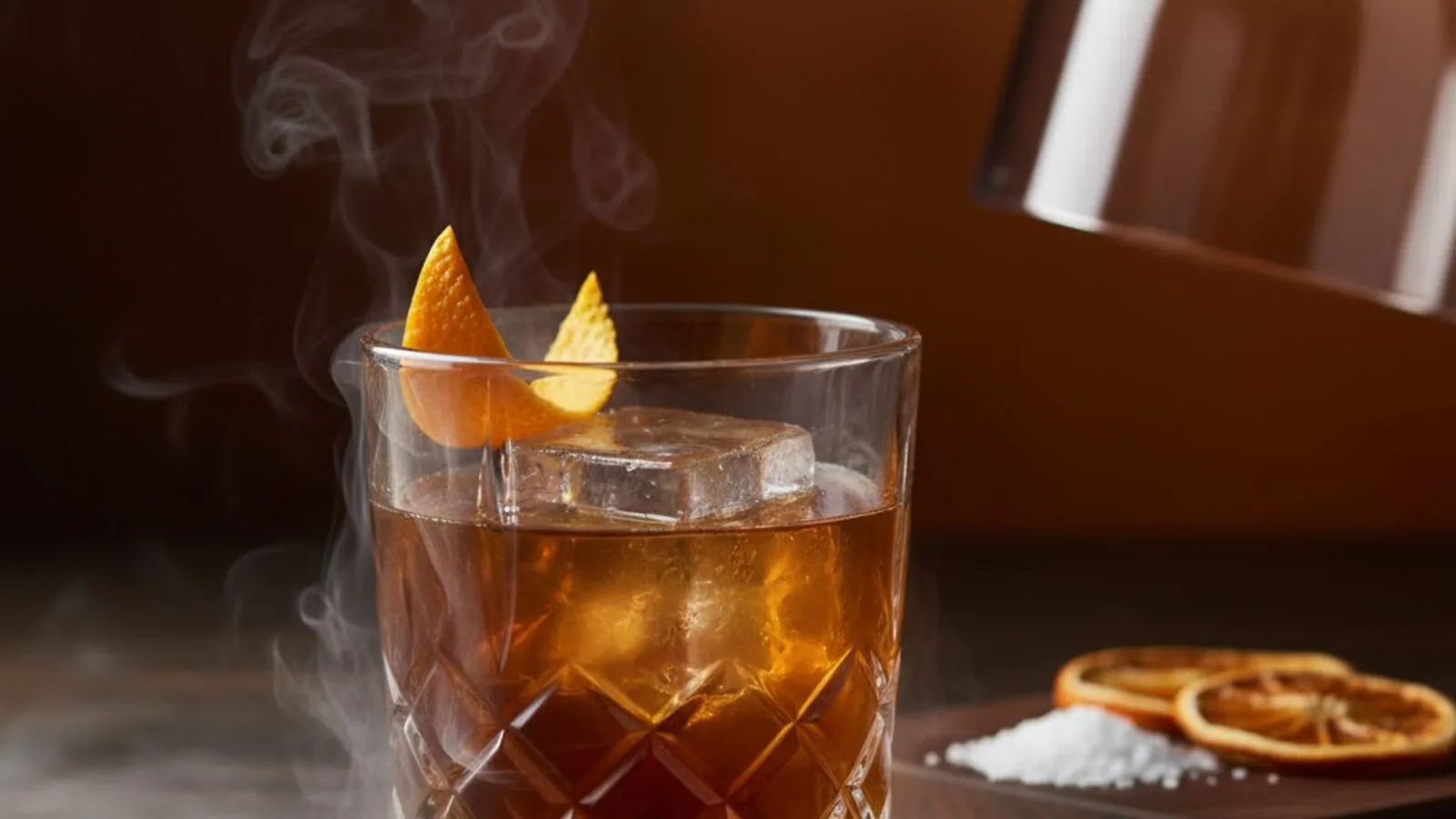 Oaxaca Old Fashioned de tequila reposado y mezcal