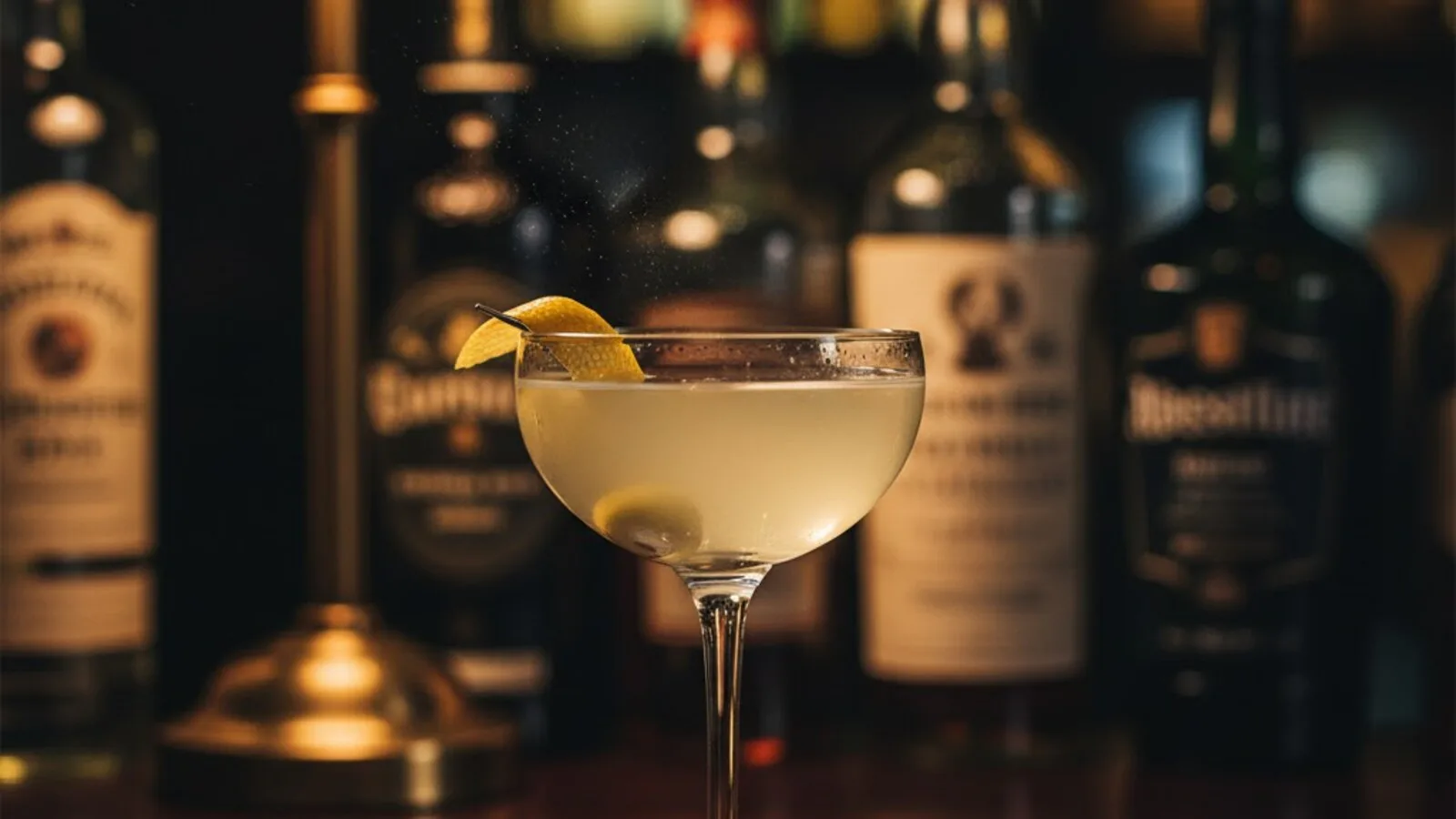 Tuxedo No. 2 de ginebra, vermut, marrasquino y absenta