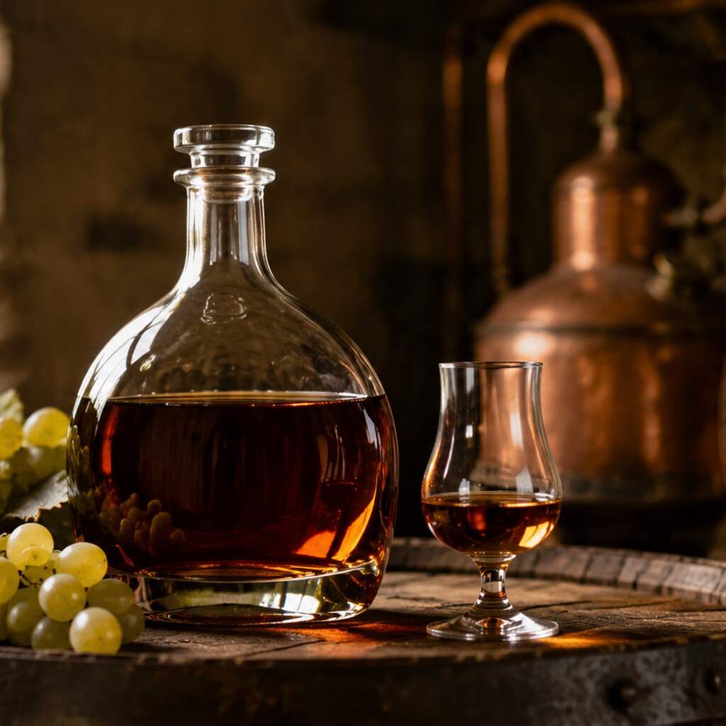 Armagnac gascón en copa de cata