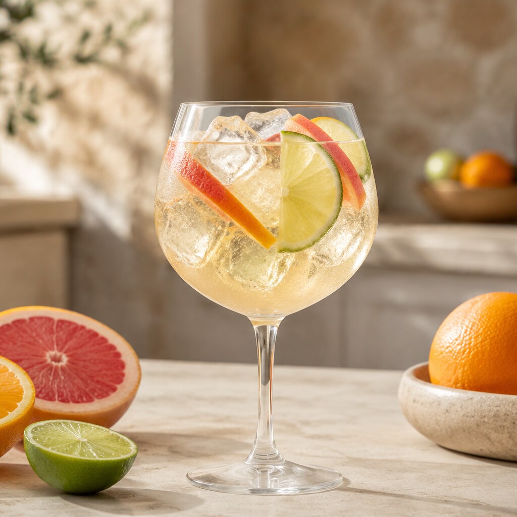 Citrus tonic sin alcohol