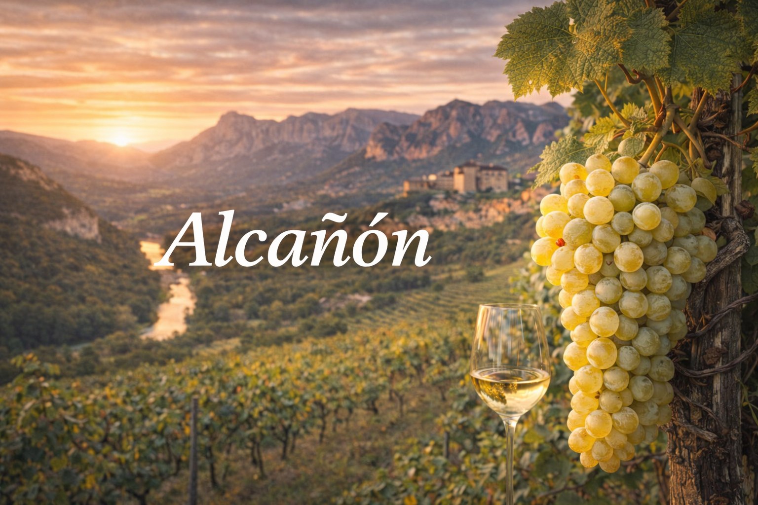Viñedos de Alcañón en el Somontano