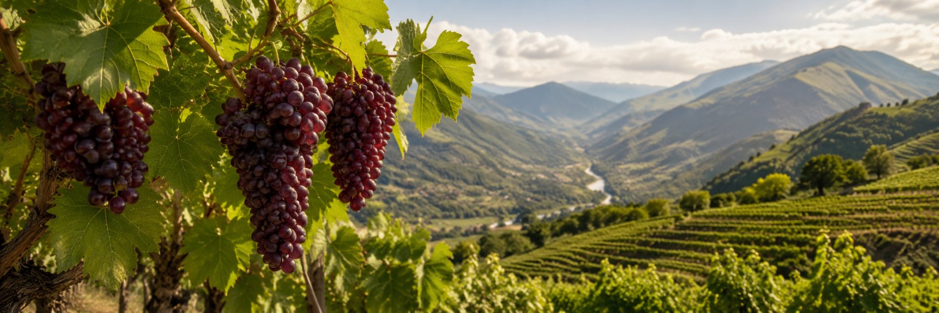 Viñedo y paisaje de Alexandrouli