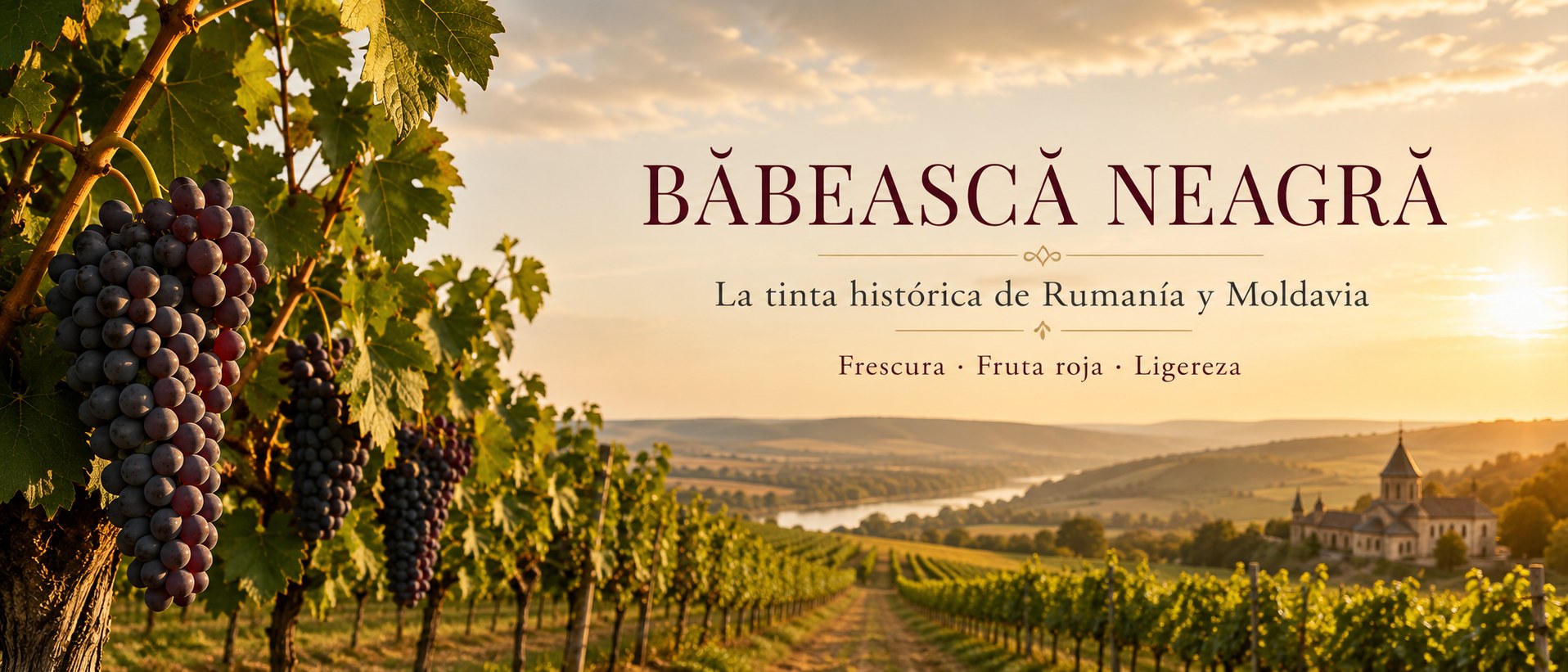 Băbească Neagră: viñedo y uvas en su territorio de referencia