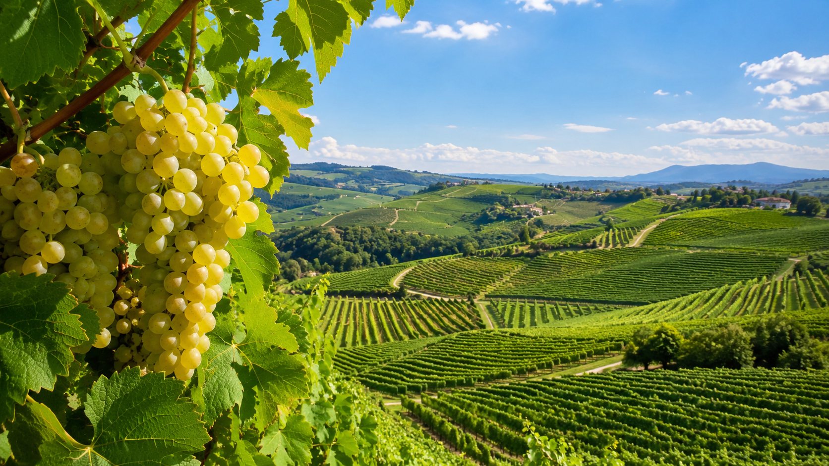 Viñedo de Cortese en las colinas de Gavi, en el Piamonte