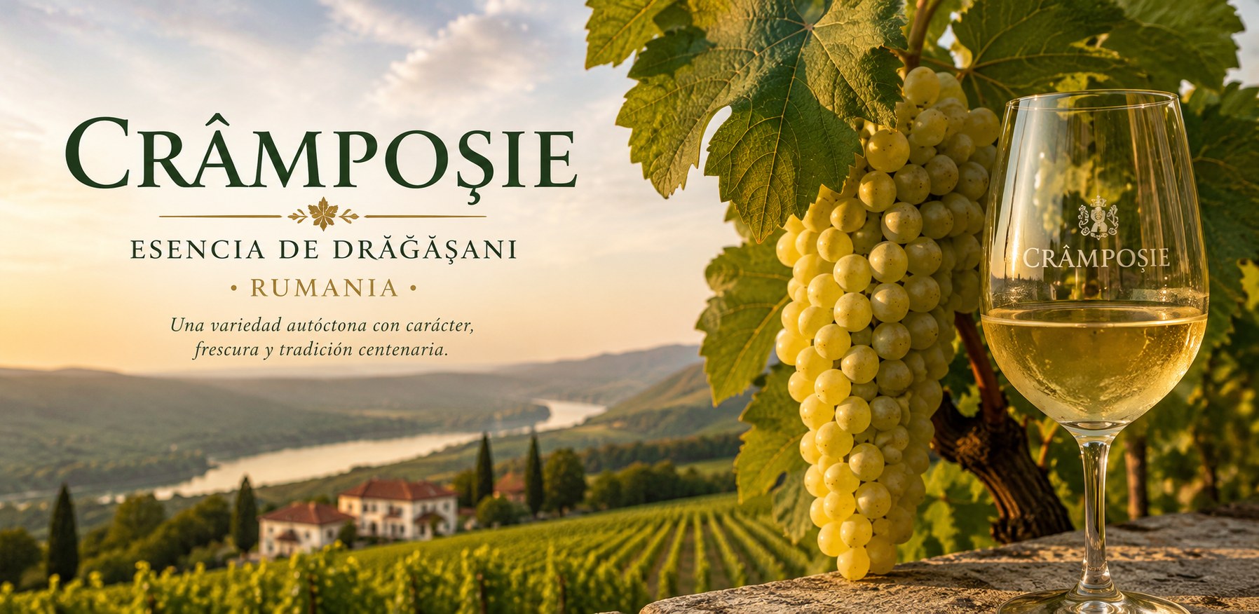 Crâmpoșie: viñedo y uvas en su territorio de referencia