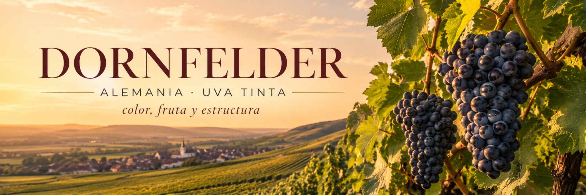 Dornfelder: viñedo y uvas en su territorio de referencia