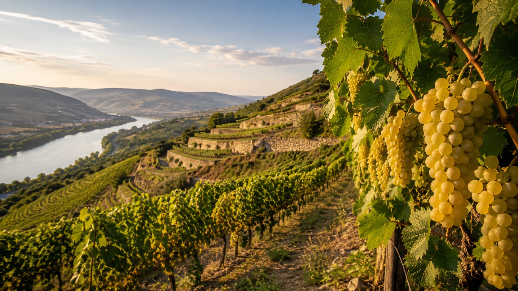 Viñedos de Marsanne en las laderas del Ródano septentrional