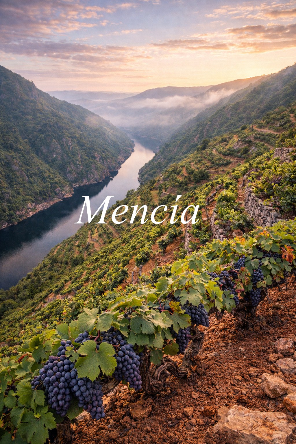 Viñedos de Mencía en laderas del noroeste ibérico
