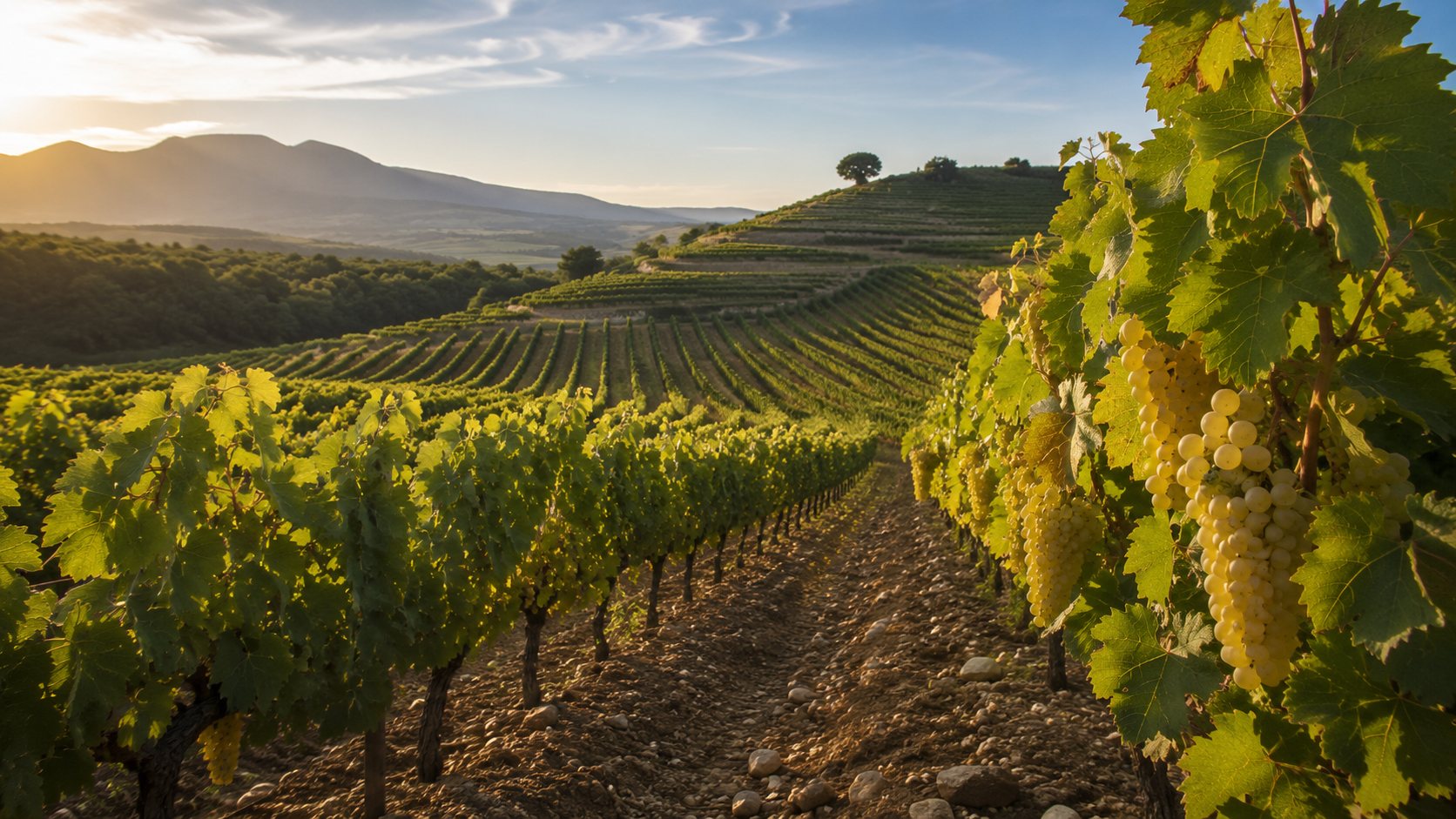 Viñedos de Roussanne en el Valle del Ródano