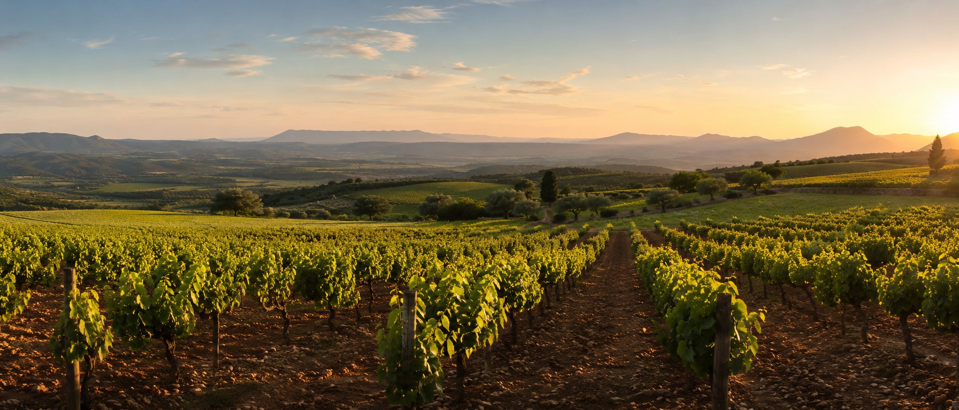 Viñedo de uva Tortosí en el interior valenciano