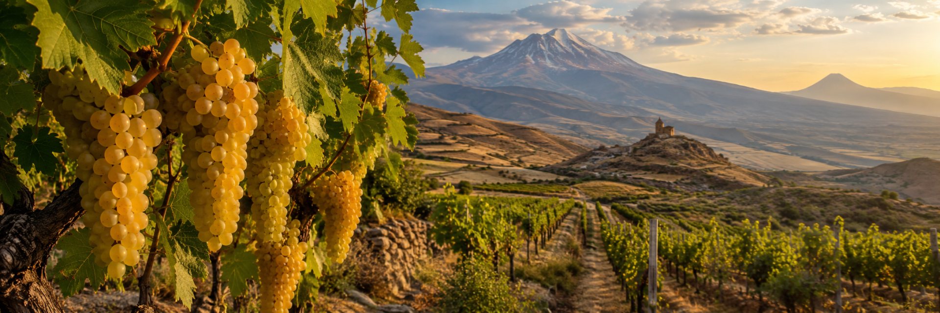 Viñedo y paisaje de Voskehat