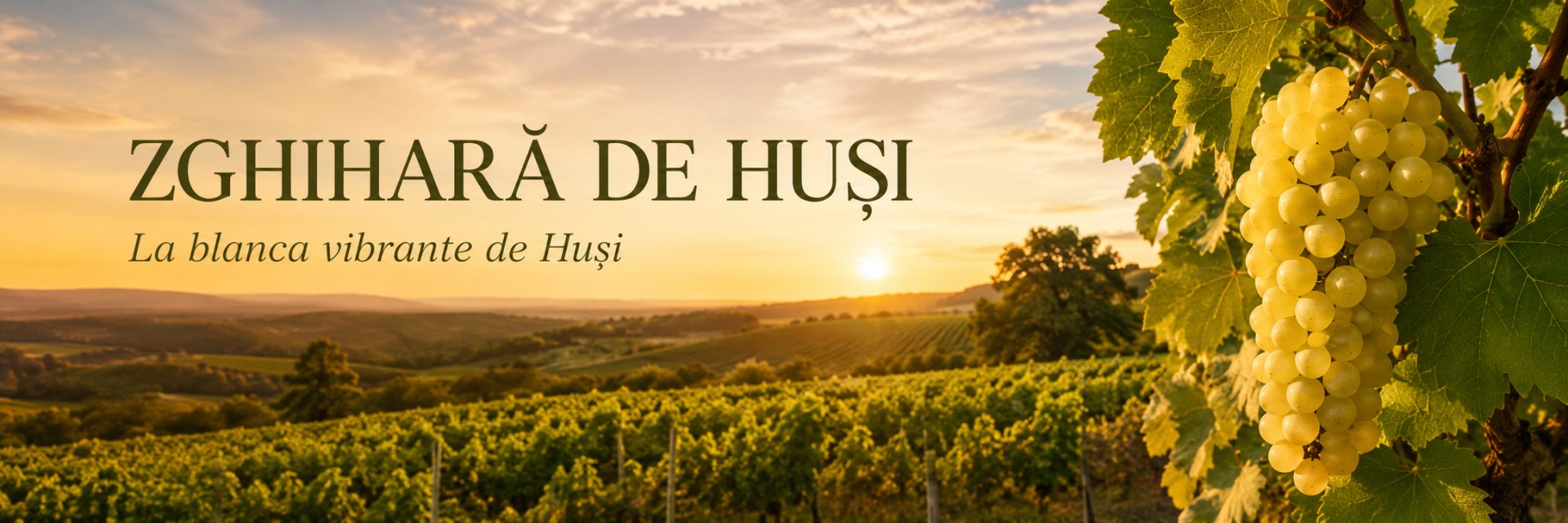 Viñedo de Zghihară de Huși en las colinas de la Moldavia rumana