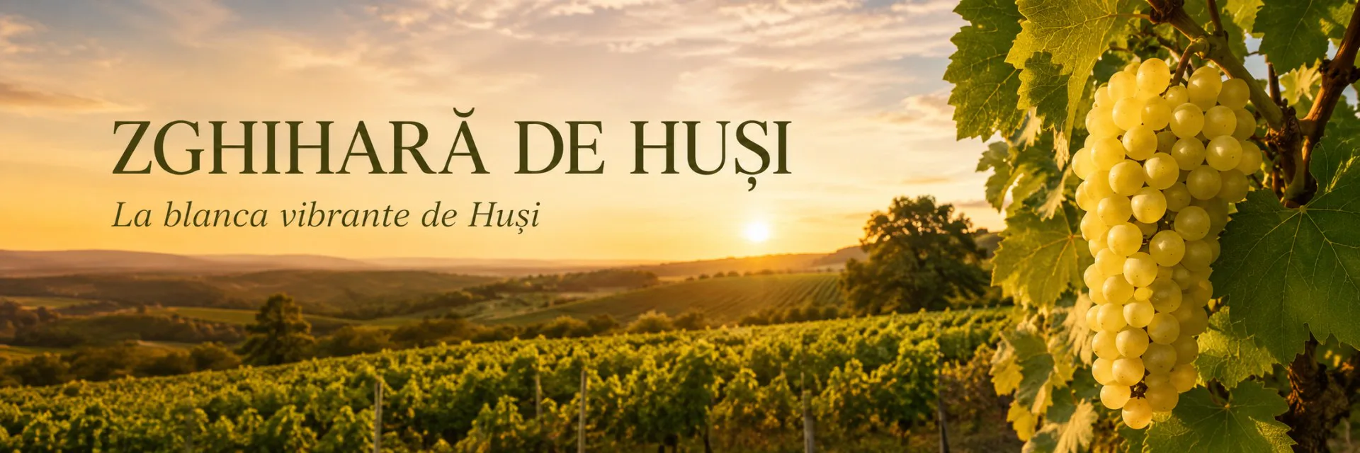 Viñedo de Zghihară de Huși en las colinas de la Moldavia rumana