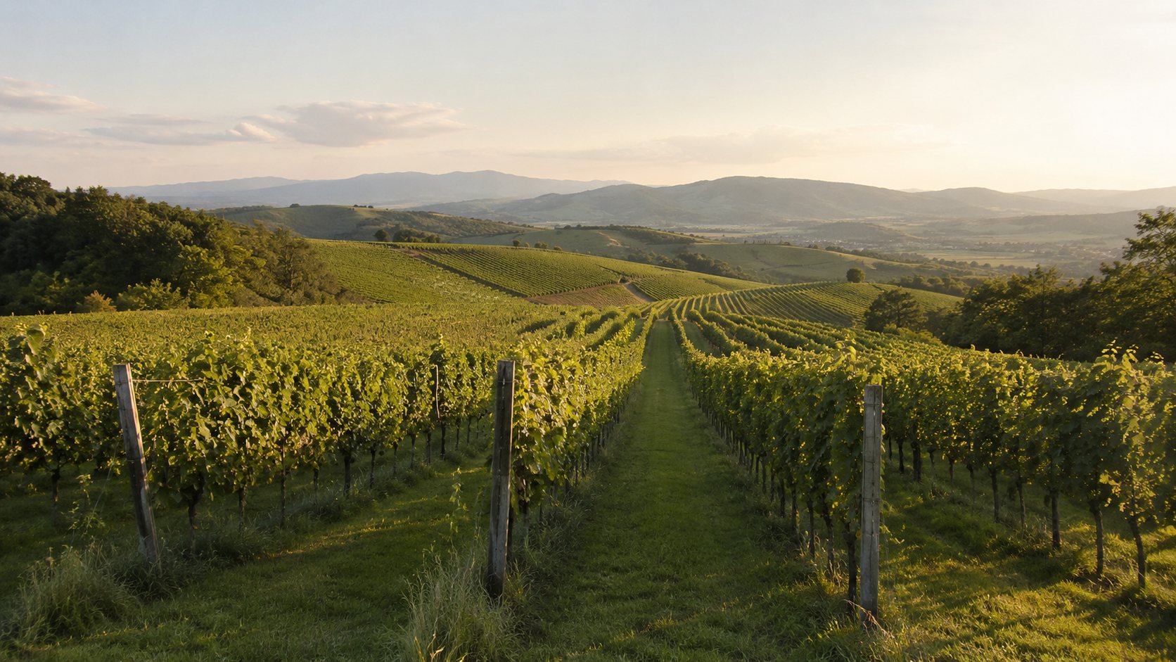 Viñedos de Zweigelt en el este de Austria