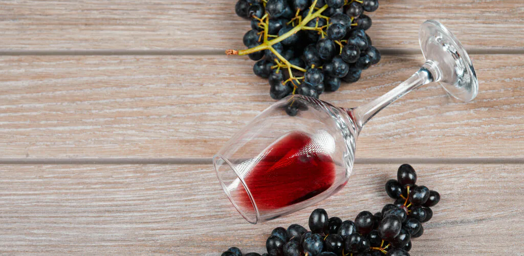 Copa de vino tinto de Caíño Tinto