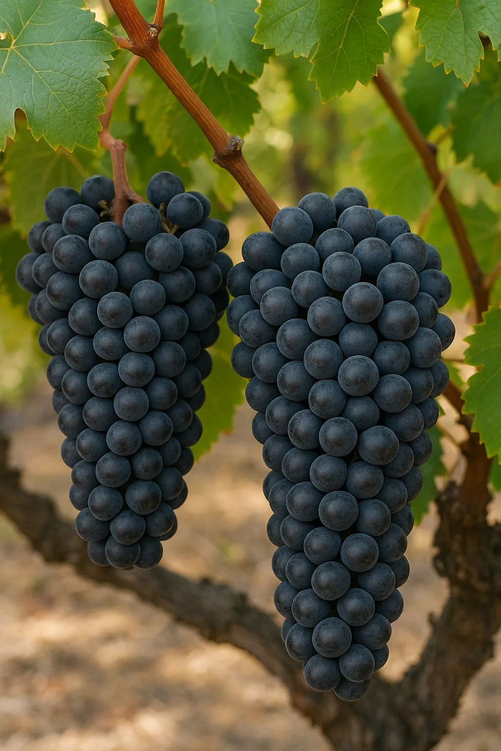 Racimos maduros de uva Zinfandel
