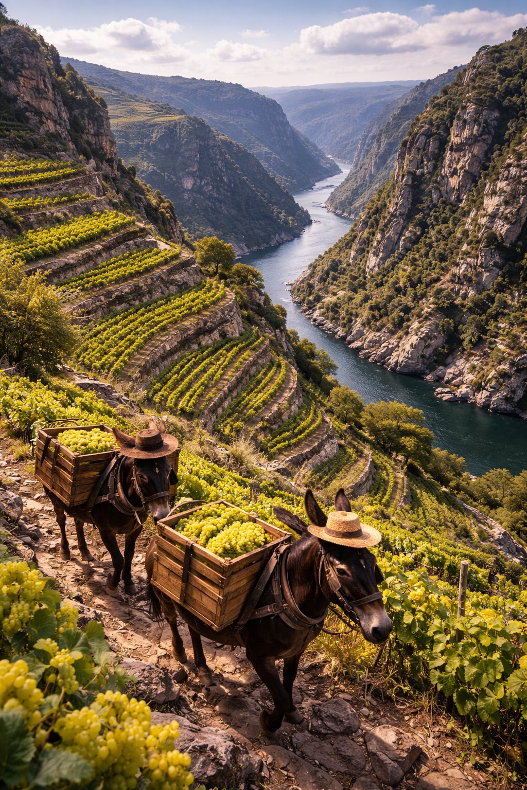Paisaje vitícola de Arribes junto al Duero