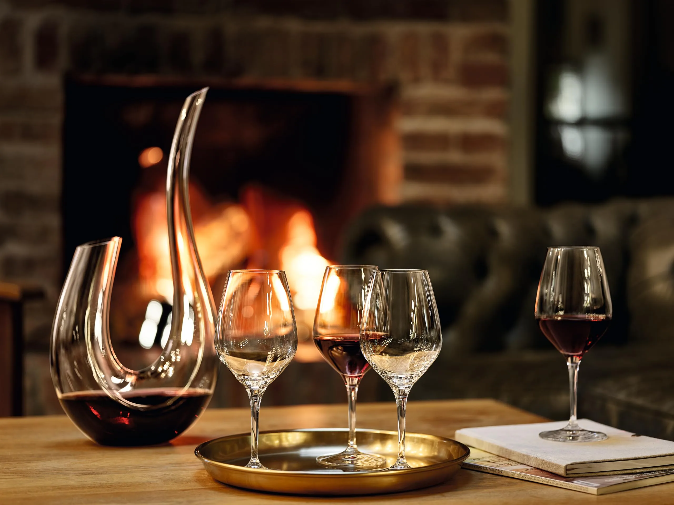 Copas y accesorios de vino para servir correctamente en la mesa