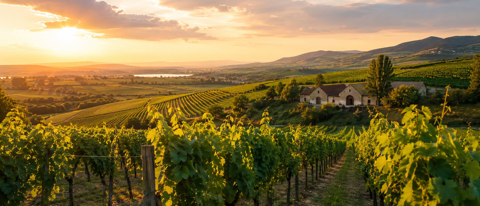 Viñedos de Hungría entre colinas volcánicas, pueblos, bodegas y el paisaje del Danubio