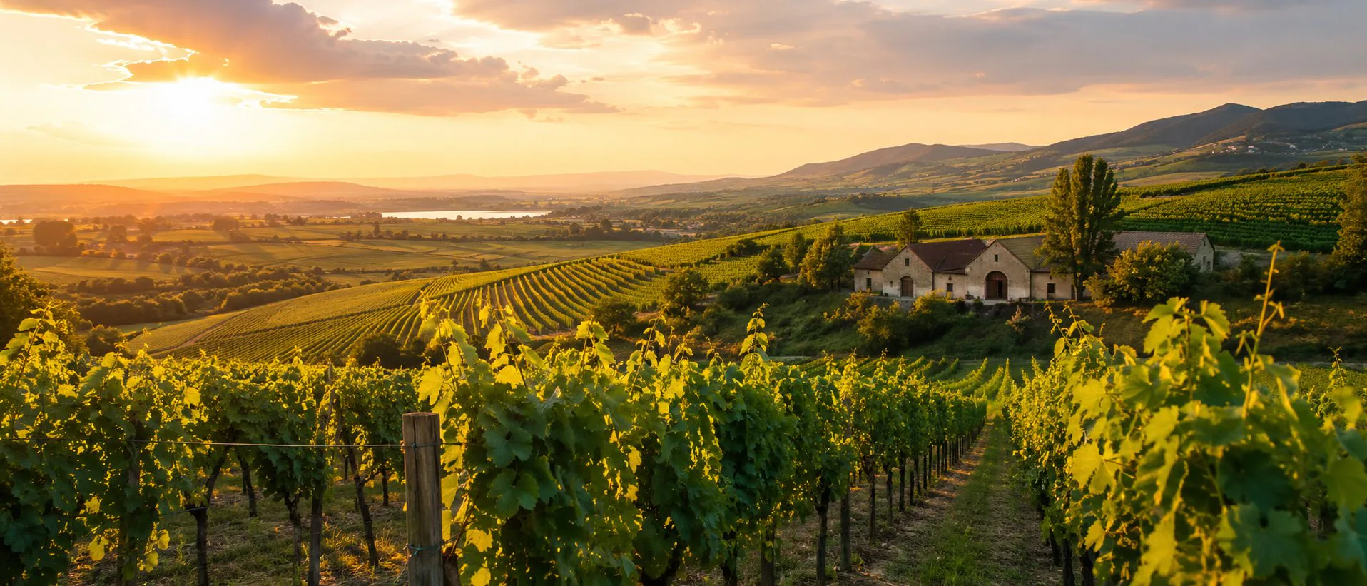 Viñedos de Hungría entre colinas volcánicas, pueblos, bodegas y el paisaje del Danubio