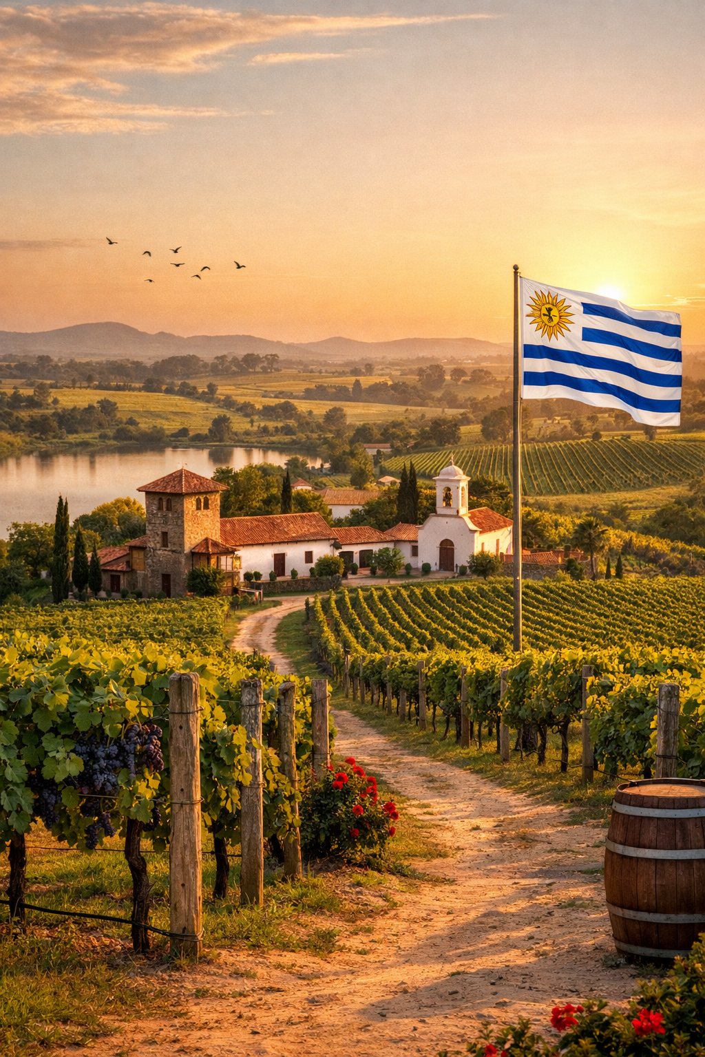 Viñedos de Tannat en Canelones y el entorno metropolitano de Uruguay