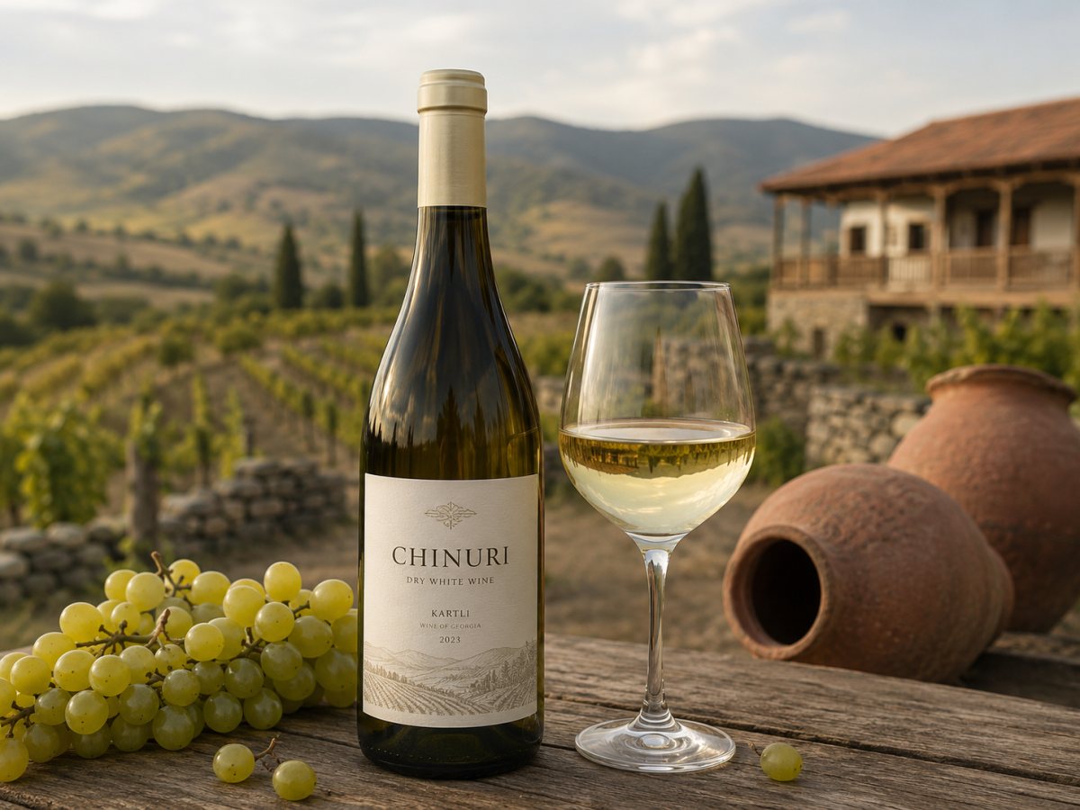 Vino elaborado con la variedad Chinuri