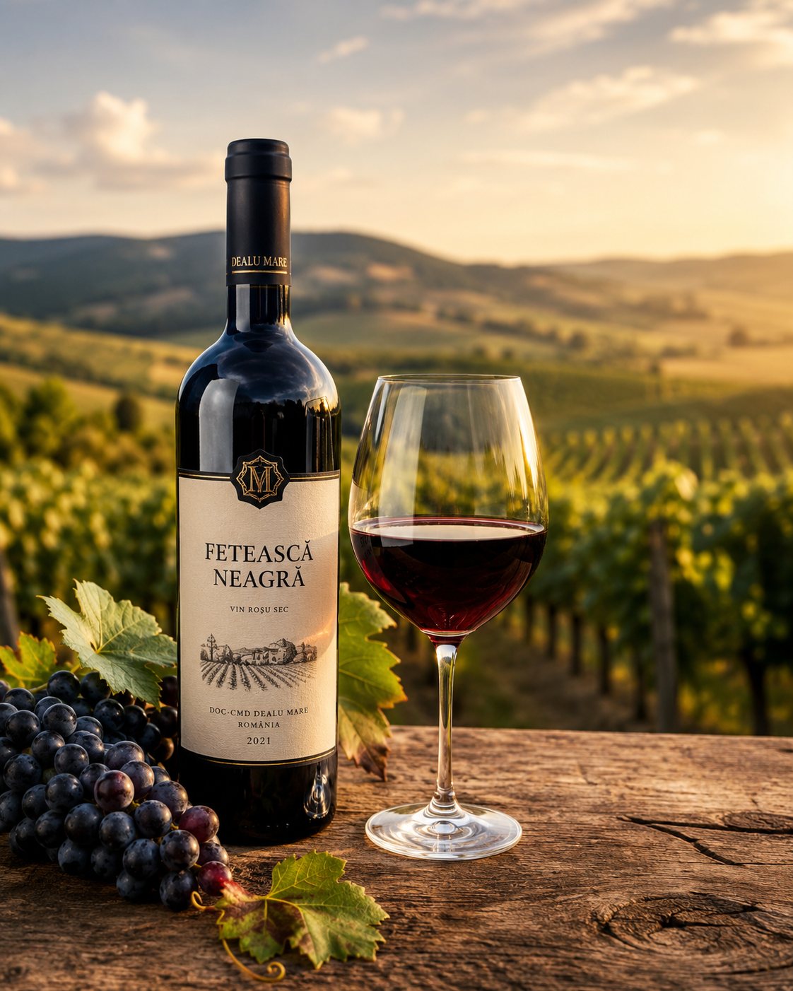 Copa de vino tinto Fetească Neagră