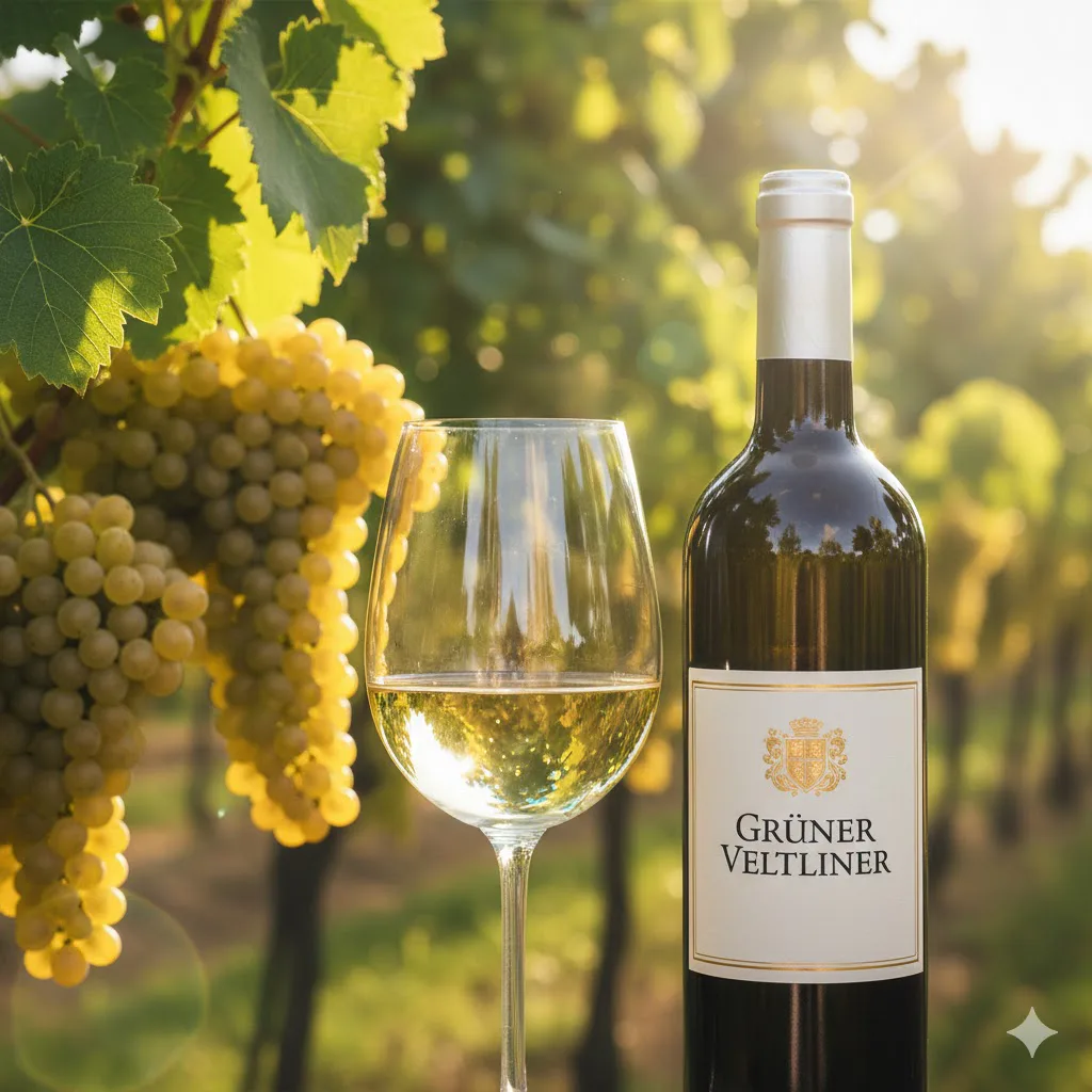 Grüner Veltliner: imagen de referencia para perfil sensorial: fruta, pimienta, acidez y textura