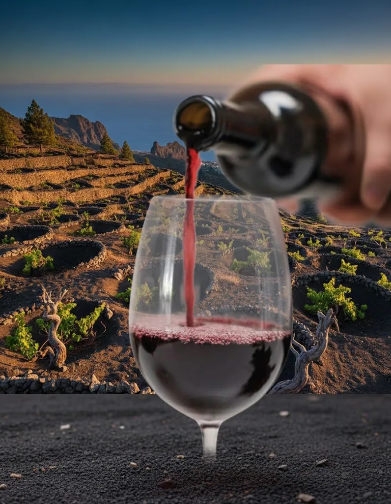 Copa de vino Negramoll de color rubí y transparencia media