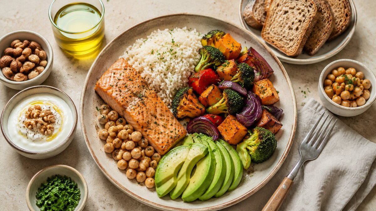 Comida completa y energética preparada para apoyar una ganancia de peso gradual