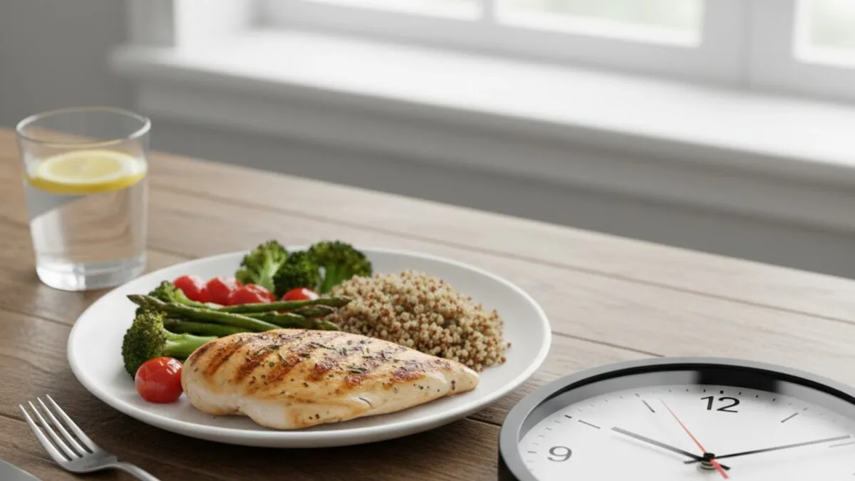 Comidas regulares y una pausa nocturna flexible como alternativa a ventanas estrictas