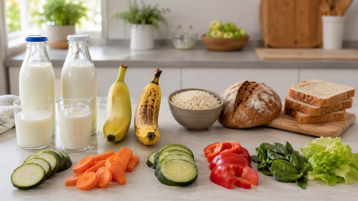Sustituciones FODMAP que mantienen cereales, vegetales, proteína y calcio