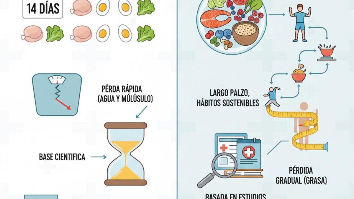 Dos hojas de menús diferentes atribuidas a una institución sin logotipos