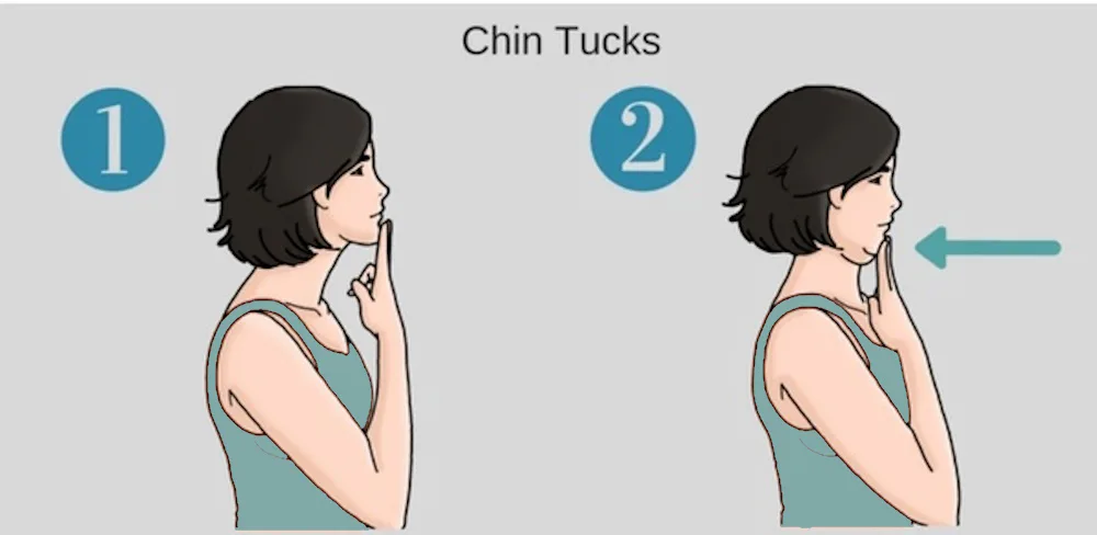 Retracción cervical en pared: técnica y progresiones | ComaBien
