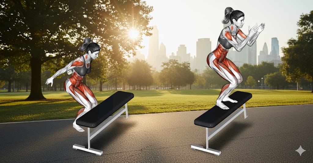 Box jump como herramienta general de potencia, no como prueba específica de deporte