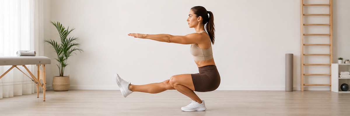 Ayuda visual de Pistol squat