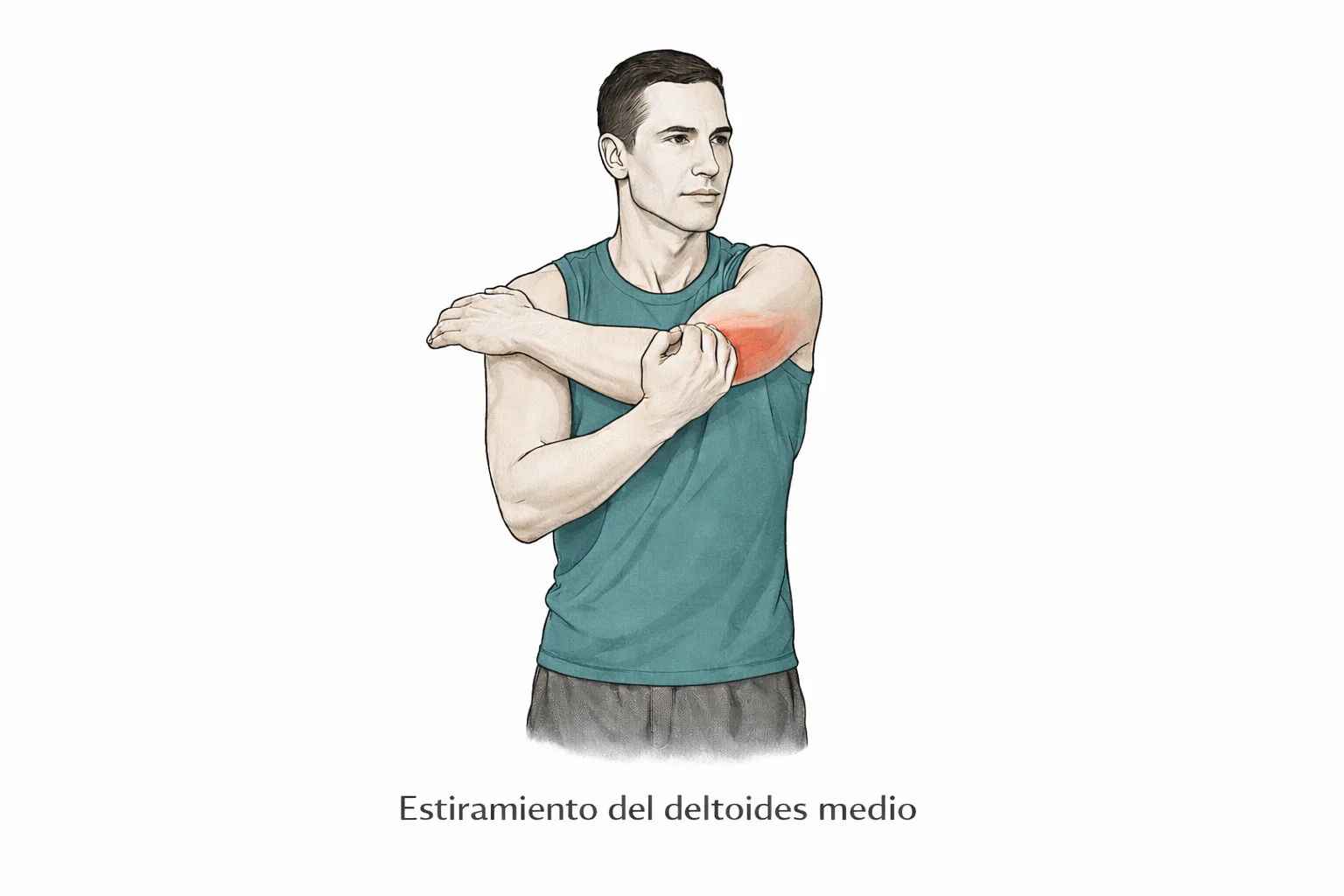 Variante de brazo cruzado para movilidad posterior del hombro