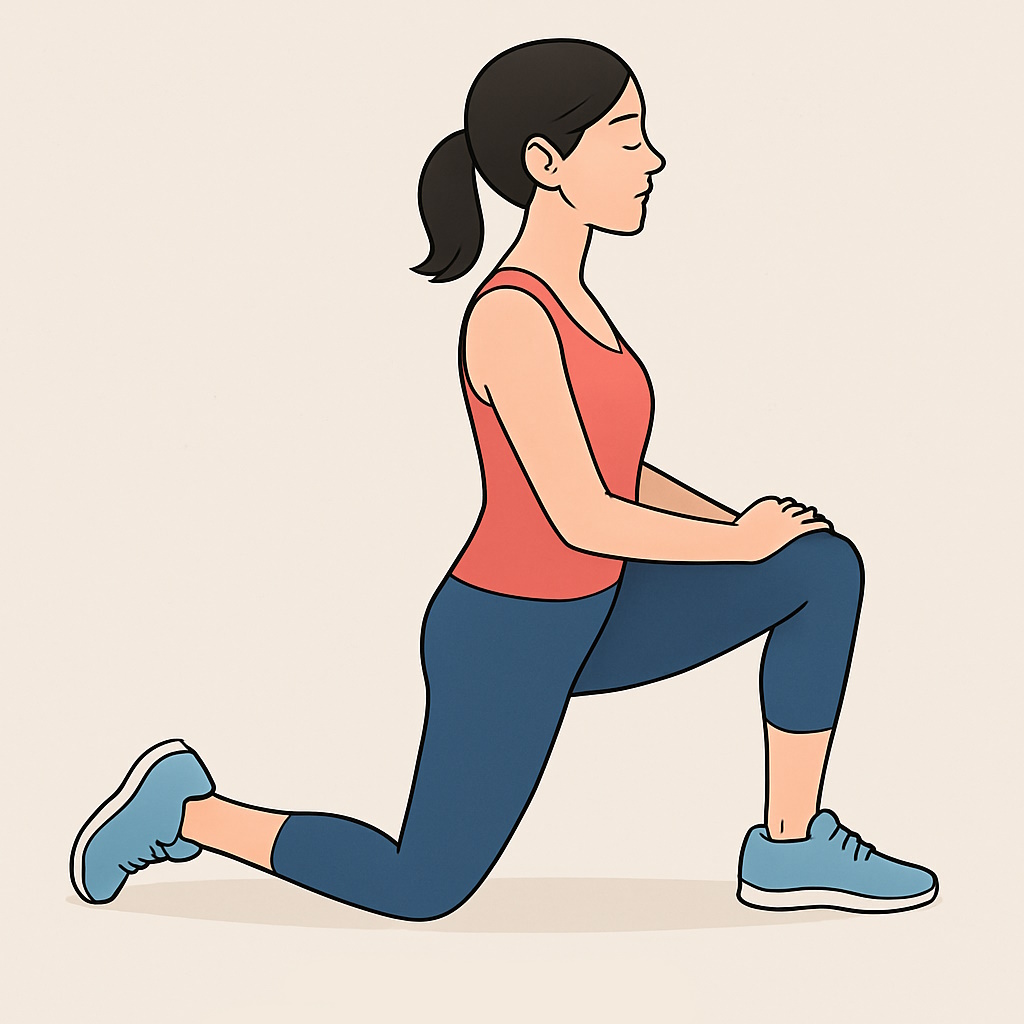Ejercicio activo de flexión de cadera para integrar fuerza del iliopsoas