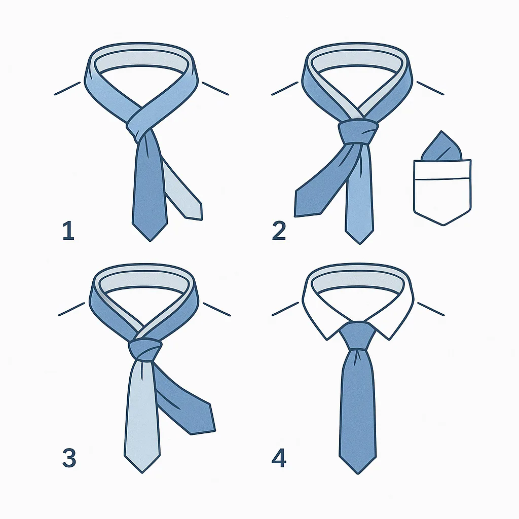 Pasos de Nudo corbata