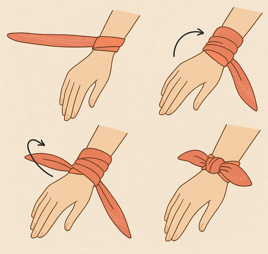 Pasos de Como pulsera