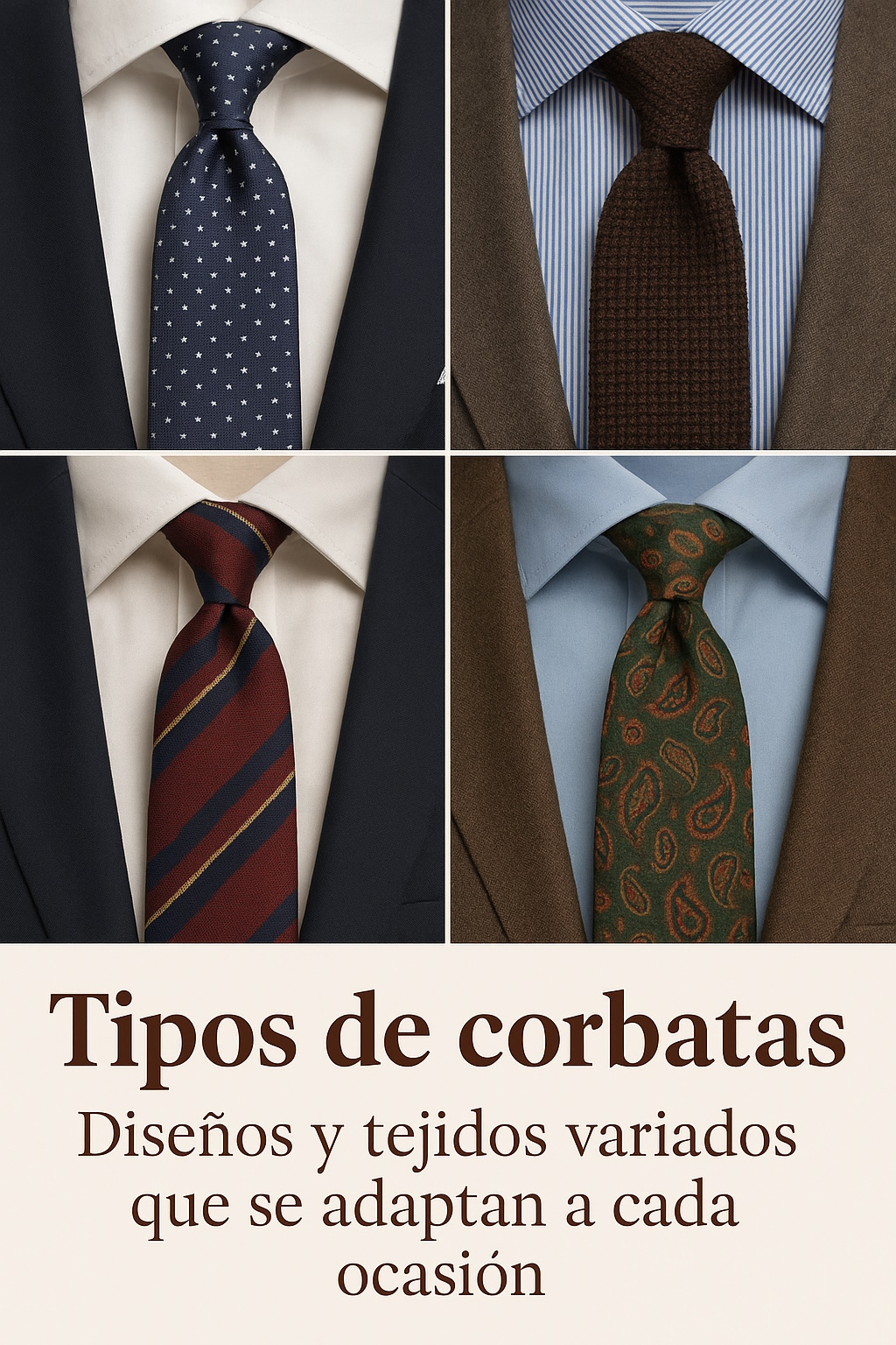 Tipos de corbatas
