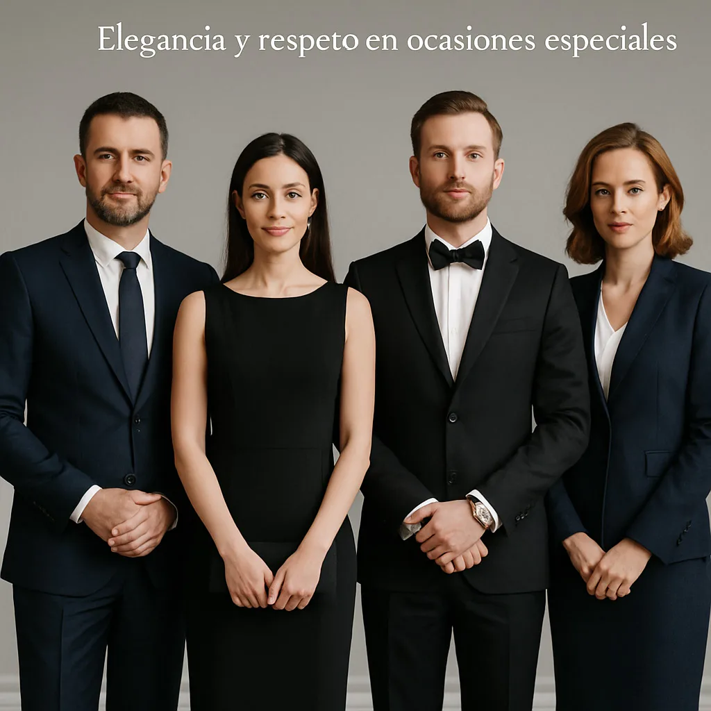Ejemplo de vestimenta formal