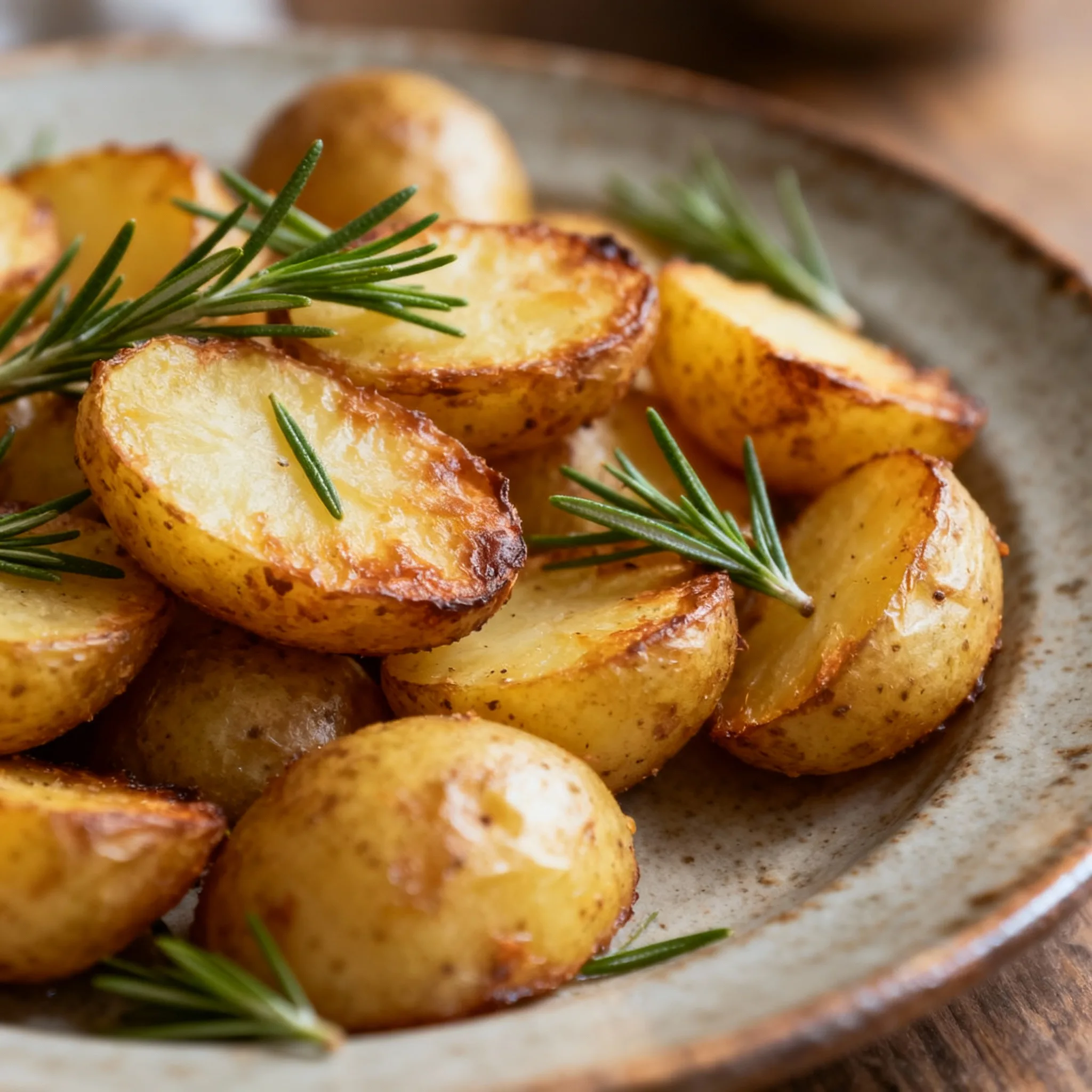 Patatas asadas con romero y ajo