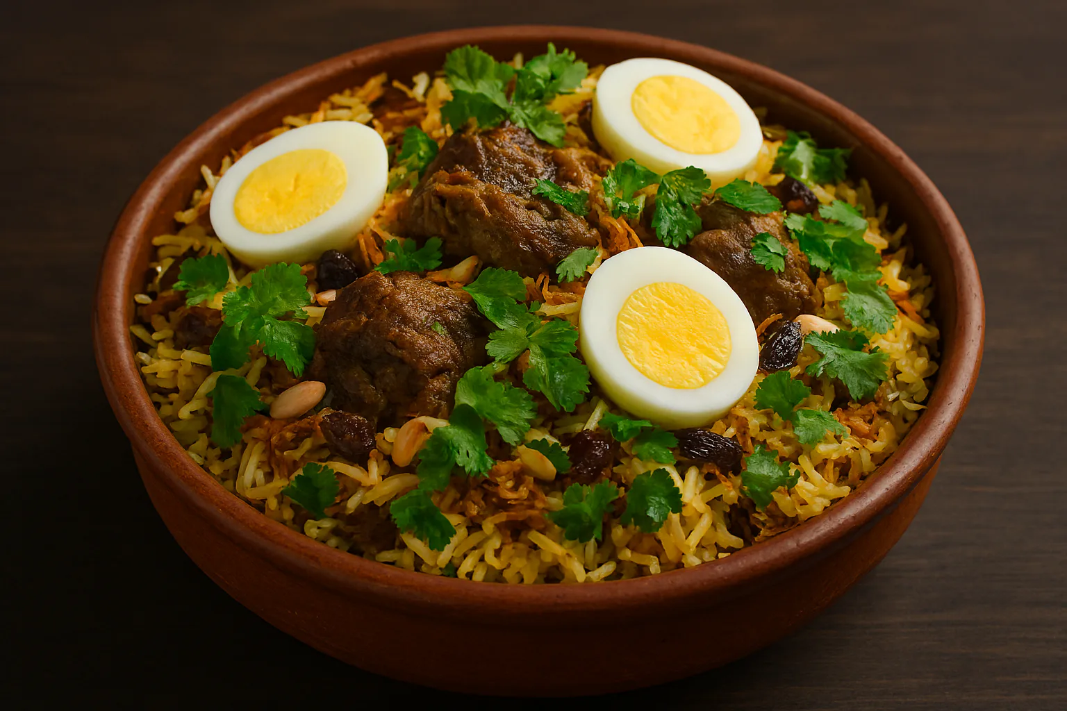 Detalle 1 del proceso de Biryani de cordero